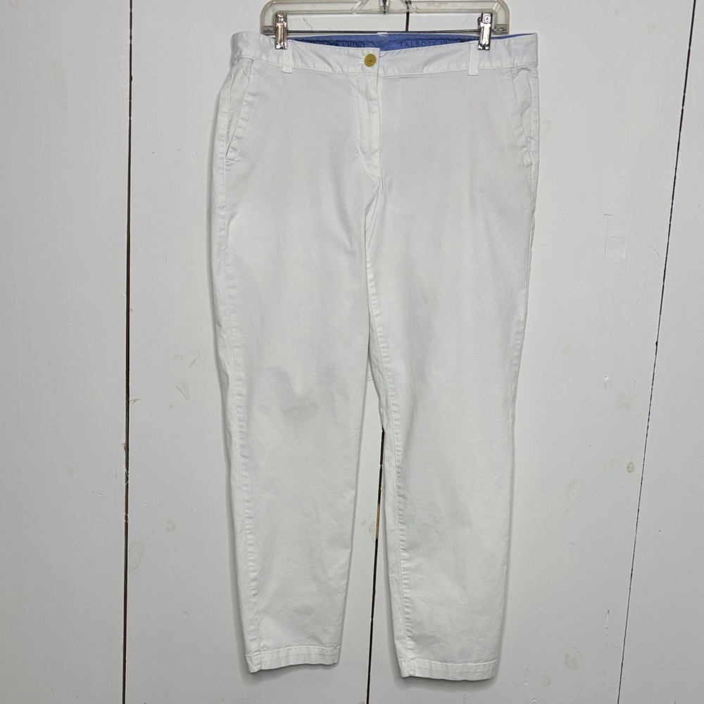 Talbots white the weekend chino size 12